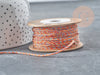 Orange red blue braided cotton cord 1.2mm, cord for jewelry scrapbooking and jewelry making, X1 meter G9196