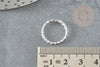Anillo ajustable retorcido en plata maciza 925 de 20 mm, idea de joyería de regalo de cumpleaños X1 G9138