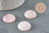 Cabochon rond quartz rose 20mm, cabochon pour création bijoux pierre rose, X1 VALIDE