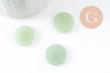 Cabochon rond plat aventurine verte naturelle 20mm, cabochon pierre naturelle, X1 VALIDE