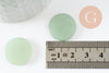 Cabochon rond plat aventurine verte naturelle 20mm, cabochon pierre naturelle, X1 VALIDE