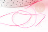 Fluorescent pink jade thread cord polyester 0.5mm, cord for jewelry creation X1 meter G9337