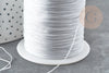 Light gray jade thread cord polyester 0.5mm, cord for jewelry creation X1 meter G9334