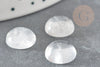 Cabujón redondo de cristal de roca 12mm, cabujón redondo, cuarzo natural, cabujón de cristal, piedra natural, X1 G9361 