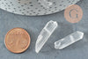 Transparent rock crystal beads, raw stone, crystal, stone beads, natural stone, X10 G0757