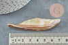 Golden natural mother-of-pearl wing pendant 69-73mm, gray mother-of-pearl shell pendant, X2 G3872