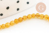 2mm Yellow Agate Beads, Faceted Agate Beads, Precious Stones, Jewelry Beads, 39cm Strand, X1 G4658