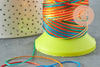 Multicolored thread, embroidery thread, sewing thread, scrapbooking, yellow thread, pink nylon thread, 0.8mm, X 10 Meters G2483