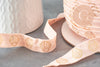 Light pink gold shell elastic ribbon EFJF, EVJF bracelet, wedding ribbon, scrapbooking, 16mm, 1/5/10 Meters G2071