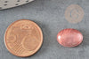 Watermelon stone pink cabochon, oval cabochon, stone jewelry, 14mm cabochon, Glass cabochon, X1 G1316