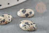 Dalmatian jasper oval cabochon, oval cabochon, natural jasper, spotted jasper, 10x14mm, X1 G1568