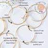 Anneau créole acier 304 doré inoxydable 30mm dorure IP, création boucles , x20-50 (G7704)