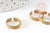 Bague réglable dentelle vague laiton brut 16mm, x2 (G3755)