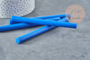 Baton de cire à cacheter bleu roi nacré 135mm, fourniture pour création de sceaux personnalisés, x1 G8911