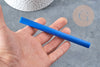 Baton de cire à cacheter bleu roi nacré 135mm, fourniture pour création de sceaux personnalisés, x1 G8911