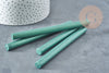 Baton de cire à cacheter vert foncé nacré 135mm, fourniture pour création de sceaux personnalisés , x1 G8909