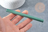 Baton de cire à cacheter vert foncé nacré 135mm, fourniture pour création de sceaux personnalisés , x1 G8909