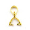 Bélière laiton doré,support laiton,création bijoux,support Pendentif doré, support pendentif,création collier, 12mm X10 G3563