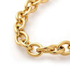 Bracelet grosse maille acier doré 14k, création bijoux,bracelet acier doré inoxydable,sans nickel, 22cm, x1, G4198