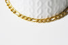 Bracelet grosse maille figaro gourmette acier doré 14k, création bijoux,bracelet acier doré inoxydable,sans nickel, 20cm, x1 G4448