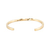 Bracelet jonc acier doré strié 14k 68mm, x1 (G5946)