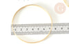 Bracelet jonc lisse 5.5mm acier 304 inoxydable doré 68mm, doré inoxydable, bracelet sans nickel, x1 (G7737)