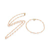 Bracelet ou collier acier doré 14k résine orange, chaine doree, bracelet chaîne fine,1.5mm,20.5cm, X1 G3709