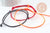 Bracelet réglable cordon polyester noir rouge orange 1-17cm, bracelet cordon à personnaliser, x1 G9424