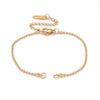 Bracelet réglable maille boule acier doré 14k 15.8cm,création bijoux sans nickel,bracelet acier doré inoxydable, X1 G5966