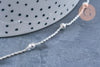 Bracelet satellite argent 925 massif 18cm, chaine en argent pour création bijoux, x1 G8337