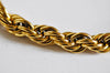 Bracelet torsadé acier doré 14k, bracelet doré,création bijoux,bracelet acier chirurgical,sans nickel,bracelet acier doré,22cm-G1398