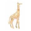 Broche girafe multicolore laiton doré émaillé,broche dorée, décoration veste, 59x25mm,x1 G5557