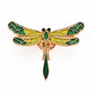 Broche pin's Libellule insecte ailé doré émaillé 40x32mm, x1 (G5551)