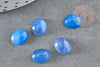 Cabochon agate bleue, cabochon ovale, agate naturelle,10x8mm, cabochon agate,pierre naturelle, X1 G1924