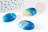 Cabochon agate bleue, cabochon ovale, cabochon agate,agate naturelle,pierre naturelle,18 x25mm, X1 G5063