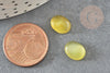 Cabochon agate jaune, cabochon ovale, agate naturelle,10x8mm, cabochon agate, bijou pierre, X1 G1672