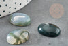 Cabochon agate mousse verte, agate naturelle, cabochon pierre,agate mousse,18 x 13mm, X1 G2593