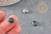 Cabochon agate mousse verte, cabochon ovale, agate naturelle,10x8mm, cabochon agate, X1 G1865