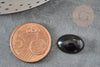 Cabochon agate noire, cabochon ovale, agate naturelle,cabochon agate,14x10mm, X1 G0570