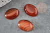 Cabochon agate orange foncé, cabochon ovale, cabochon agate,agate naturelle,18x13mm, X1 G2068