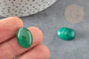 Cabochon agate vert , cabochon ovale, cabochon agate,agate naturelle,18x13mm, pierre naturelle, X1 G1972