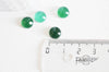 Cabochon agate vert, cabochon rond, agate naturelle,pierre naturelle, cabochon pierre, 8mm, X1 G0420