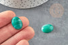 Cabochon agate vert rayé , cabochon pierre ovale, cabochon agate naturelle,18x13mm, pierre naturelle, X1 G3109