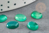 Cabochon agate verte, cabochon ovale, agate naturelle,10x8mm, cabochon agate, pierre naturelle, X1 G1831