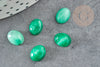 Cabochon agate verte, cabochon ovale, agate naturelle,8x10mm,pierre naturelle, cabochon dôme, X1 G1652