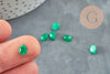 Cabochon agate verte, fournitures créatives, cabochon ovale, agate naturelle,5x7mm,pierre naturelle, cabochon dôme, X1 G2699