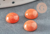 Cabochon aventurine rouge, pierre naturelle, cabochon rond, aventurine naturelle,pierre rouge, pierre dôme, 8mm, X1 G2230