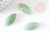 Cabochon aventurine verte, cabochon navette aventurine naturelle,pierre naturelle, 25 x11mm, X1 G3177