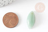 Cabochon aventurine verte, cabochon navette aventurine naturelle,pierre naturelle, 25 x11mm, X1 G3177