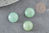Cabochon aventurine verte, cabochon rond, aventurine naturelle, pierre verte, pierre dôme, 10mm, x1 G0317